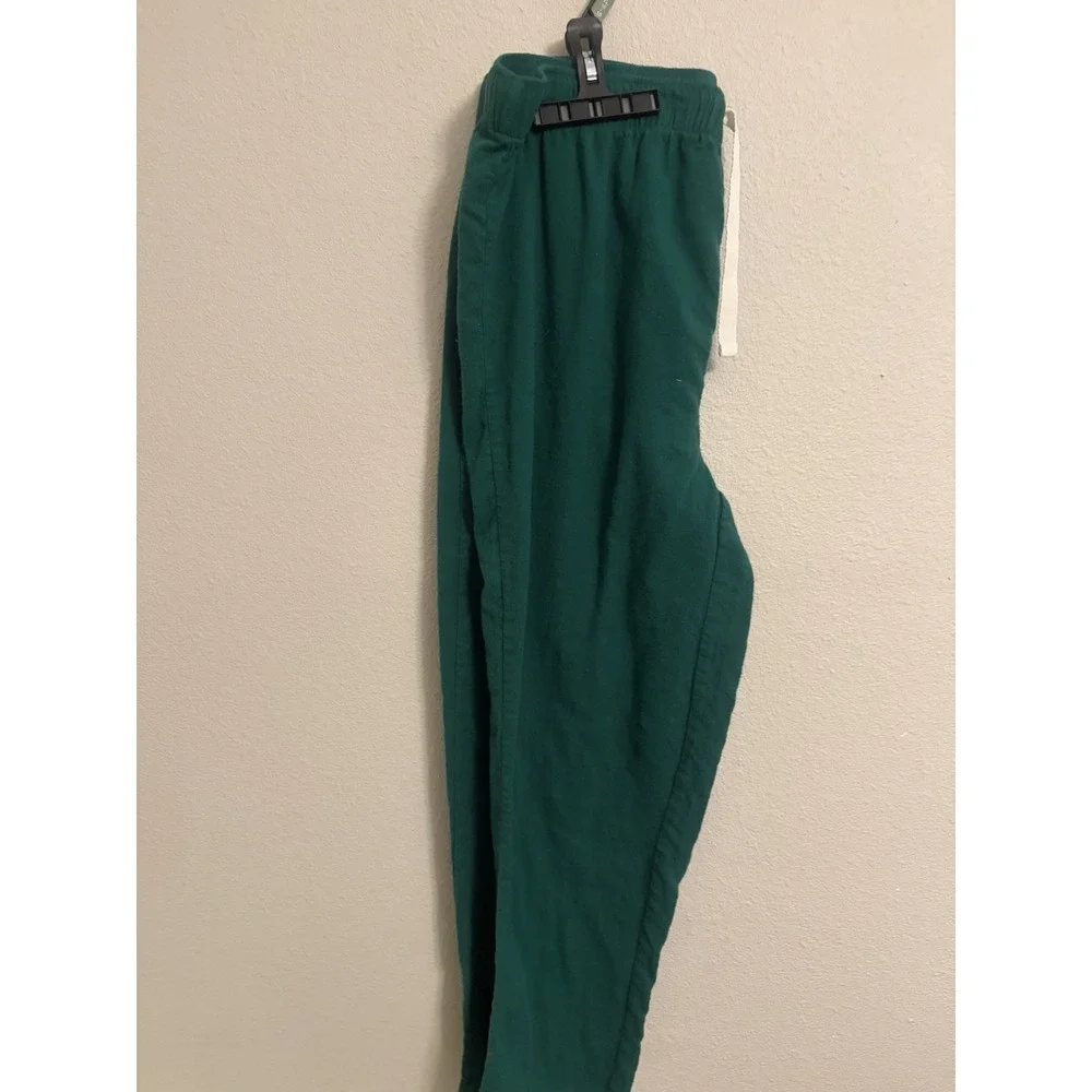Fruit of the Loom Mens Flannel Pajama Set Hunter Green XL Sleepwear 2-Piece New